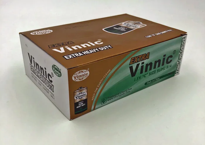 Male Sex Toys Vinnic Extra Heavy Duty C Batteries 24 Pcs Box Vinnic Player Batteries
