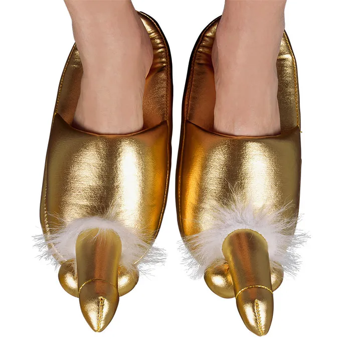 Male Sex Toys You2Toys Golden Penis Slippers