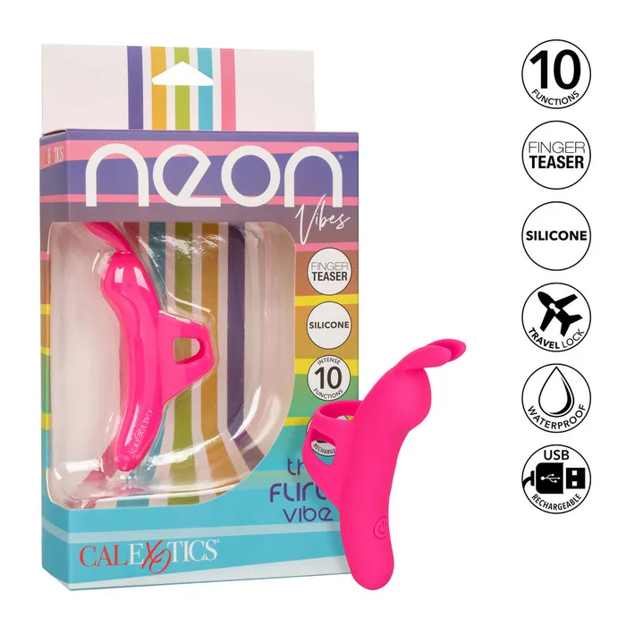 Neon Vibes The Flirty Vibe Finger Teaser California Exotic Vibrators