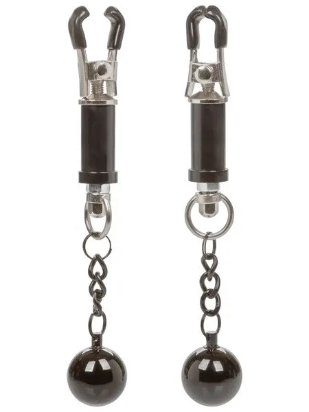 Nipple Grips Weighted Twist Nipple Clamps CalExotics Female Sex Toys Nipple Grips Weighted Twist Nipple Clamps CalExotics Female Sex Toys
