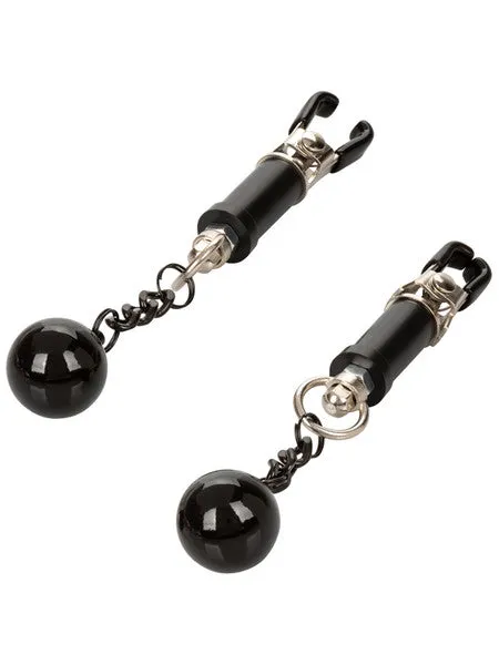 Nipple Grips Weighted Twist Nipple Clamps CalExotics Female Sex Toys Nipple Grips Weighted Twist Nipple Clamps CalExotics Female Sex Toys