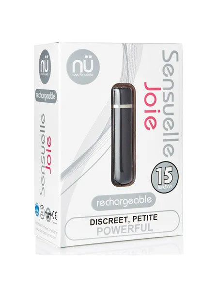 Novel Creations Vibrators NU Sensuelle Joie 15 Function Bullet Black Novel Creations Vibrators NU Sensuelle Joie 15 Function Bullet Black