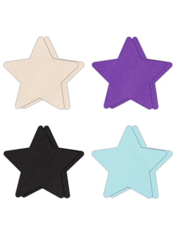 NS Novelties Vibrators Pretty Pasties Star I Assorted 4 Pair