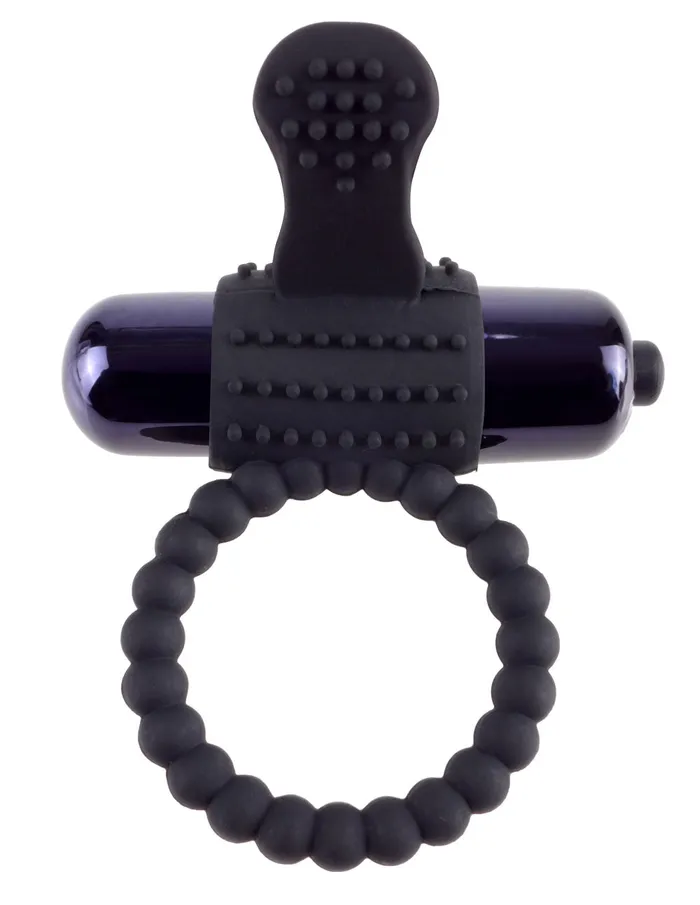 Pipedream Fantasy CRingz Vibrating Silicone Super Ring Black Couples
