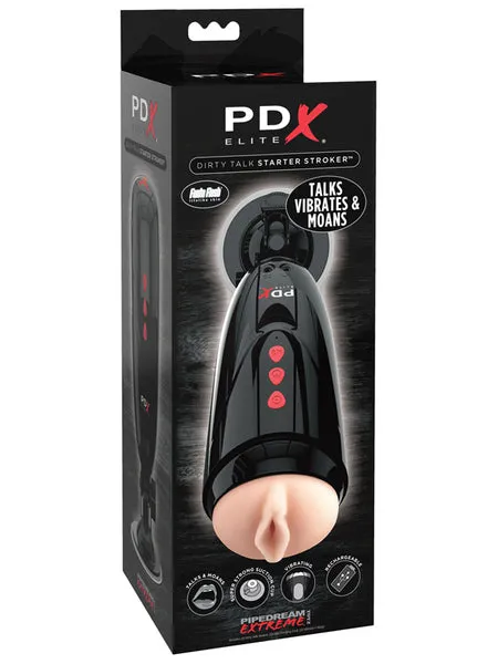 Pipedream Products Male Sex Toys PDX ELITE Dirty Talk Starter Stroker