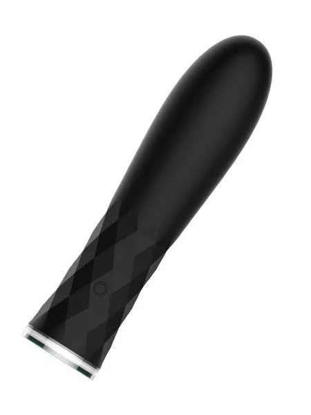 Playful Female Sex Toys Playful Diamonds The Dame Rechargeable Bullet Black