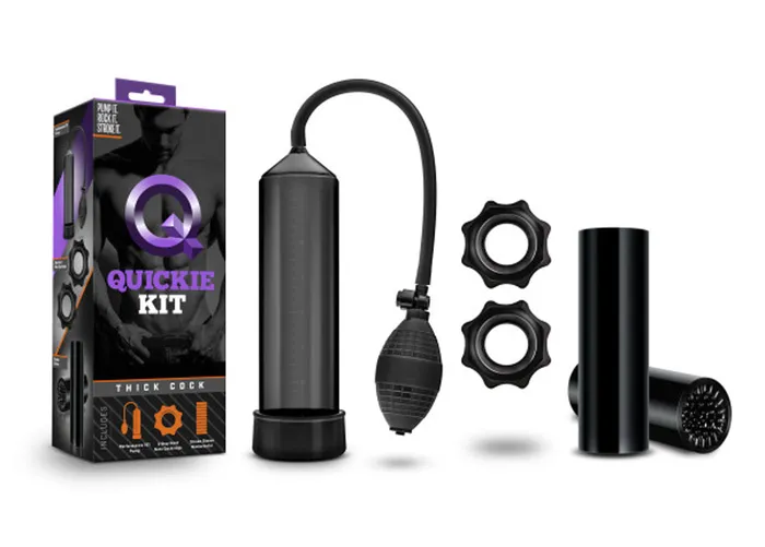 Quickie Kit Thick Cock Black Blush Novelties Anal