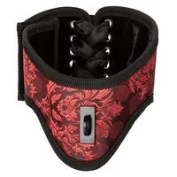 Scandal Posture Collar with Cuffs Red CalExotics Restraints Scandal Posture Collar with Cuffs Red CalExotics Restraints