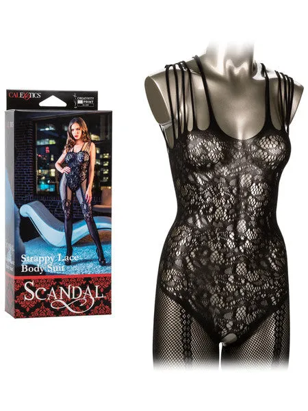 Scandal Strappy Lace Body Suit CalExotics Female Sex Toys