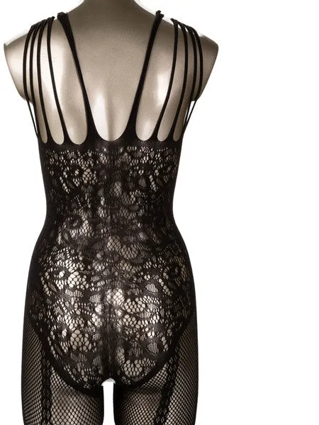 Scandal Strappy Lace Body Suit CalExotics Female Sex Toys