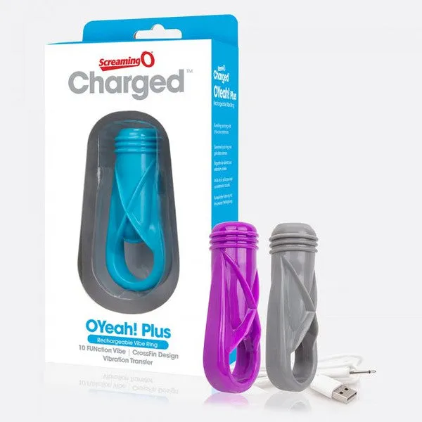 Screaming O Male Sex Toys Charged Oyeah Plus Ring Assorted 6 units
