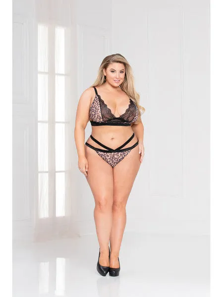 Seven Til Midnight Female Sex Toys On The Prowl Bra Set 11069X Leopard 1X2X H