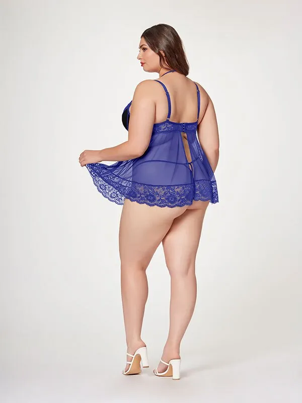 Seven Til Midnight The Romantic Two Piece Babydoll Set STM11547XBlue3X4X Anal Seven Til Midnight The Romantic Two Piece Babydoll Set STM11547XBlue3X4X Anal