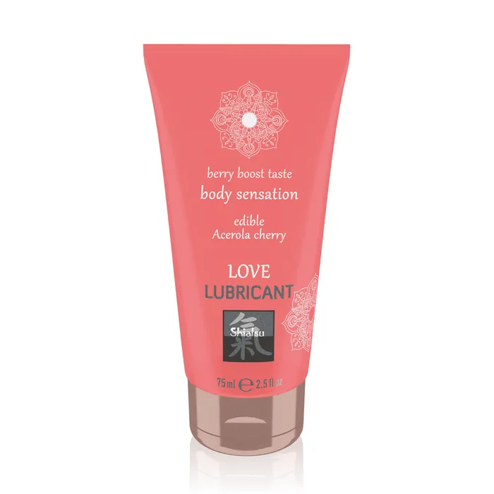 Shiatsu Lubricants Lubricants Shiatsu Love Lubricant Edible Acerola Cherry 75ml Shiatsu Lubricants Lubricants Shiatsu Love Lubricant Edible Acerola Cherry 75ml