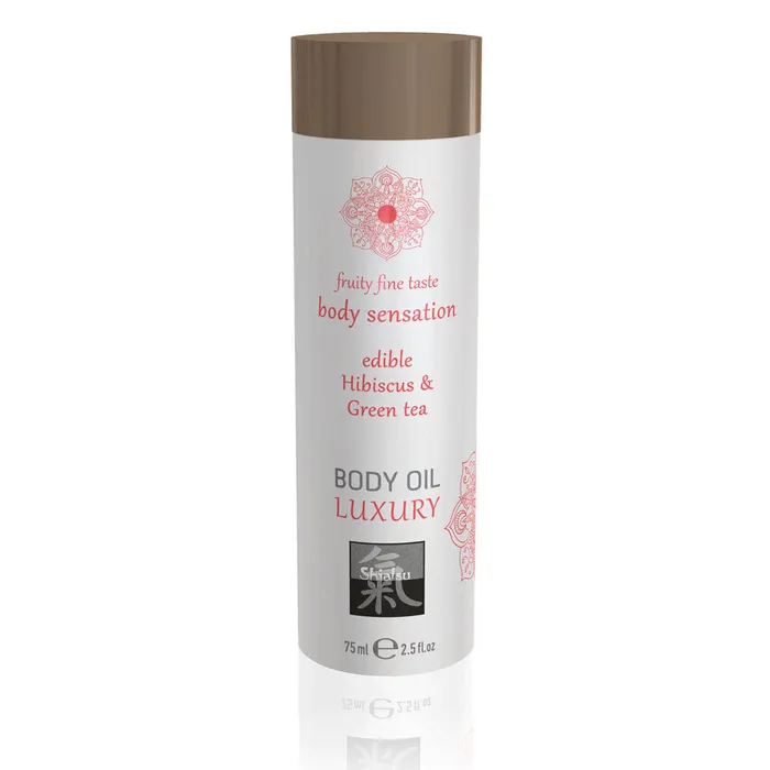 Shiatsu Luxury Body Oil Edible Hibiscus And Green Tea 75ml Shiatsu Lubricants Couples Shiatsu Luxury Body Oil Edible Hibiscus And Green Tea 75ml Shiatsu Lubricants Couples