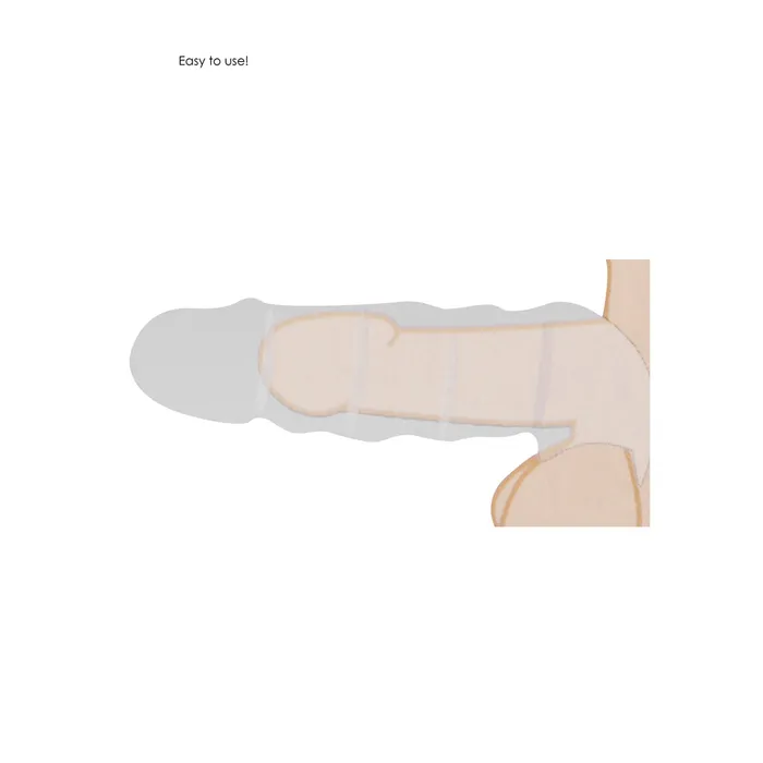 Shots Toys Anal RealRock 7 Inch Penis Sleeve Black