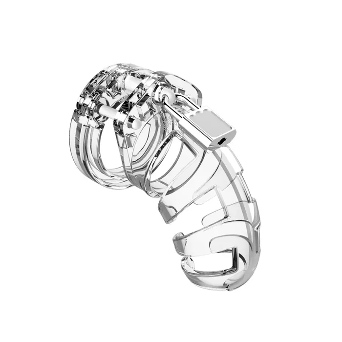 Shots Toys Man Cage 02 Male 35 Inch Clear Chastity Cage Male Sex Toys