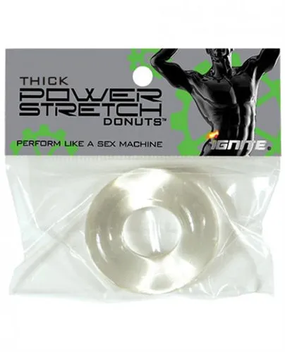 SI Novelties Anal Thick Power Stretch Donuts Clear