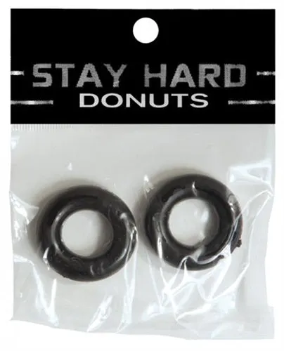 SI Novelties Stay Hard Donuts 2pack Black Anal
