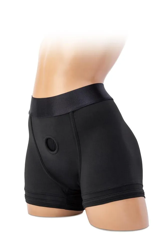 Soft Packing Boxer Brief Large Black Whip Smart Anal