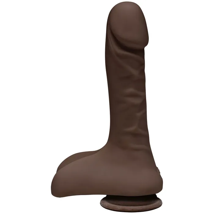The D Super D 9 Inch With Balls Chocolate Doc Johnson Dildos