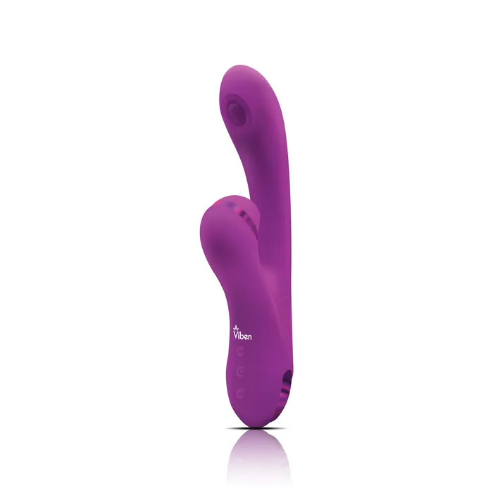 Viben Vibrators Zazzle Berry Rechargeable Thumping and Suction Rabbit
