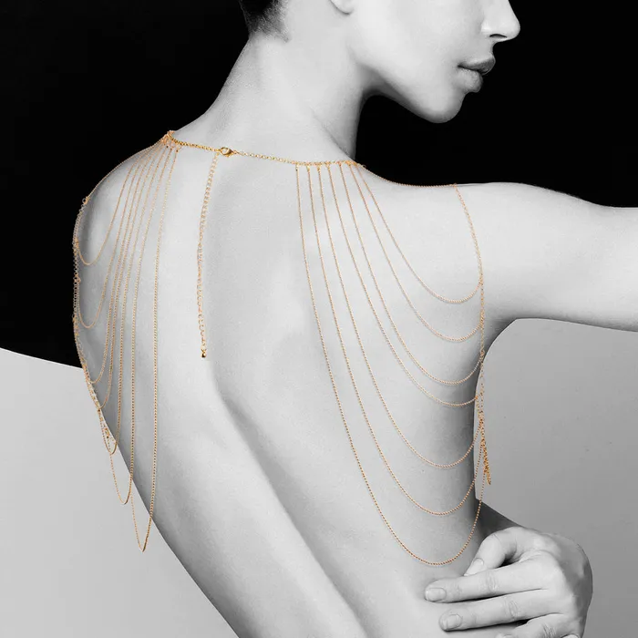 Vibrators Bijoux Indiscrets Bijoux Indiscrets Magnifique Shoulder Jewellery Gold