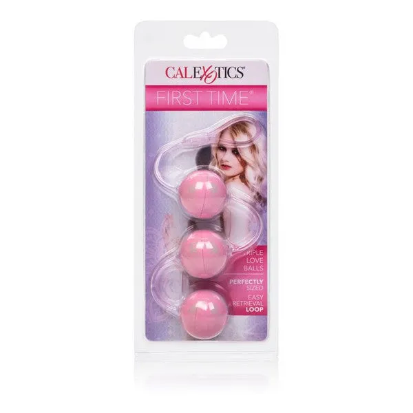 Vibrators CalExotics First Time Love Balls Triple Lover Pink