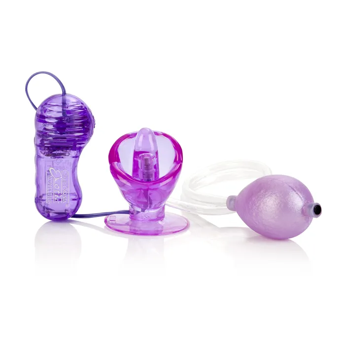 Vibrators CalExotics Shanes World Vibrating Turbo Suction Tongue Purple