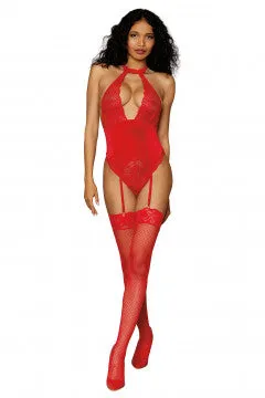 Vibrators Garter Teddy One Size Lipstick Red Valentine HP LuvMyToyz