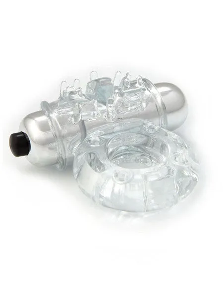 Vibrators NU Sensuelle SWet Bullet Ring Clear Novel Creations