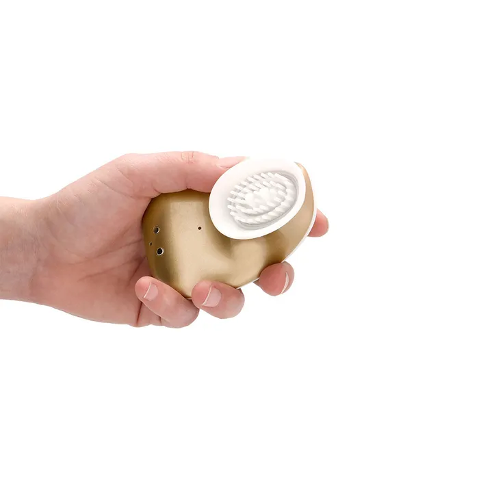 Vibrators Shots Toys Twitch Gold Hands Free Suction And Vibration Toy