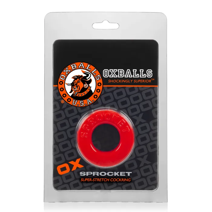 Vibrators Sprocket Cockring Atomic Jock Red Oxballs
