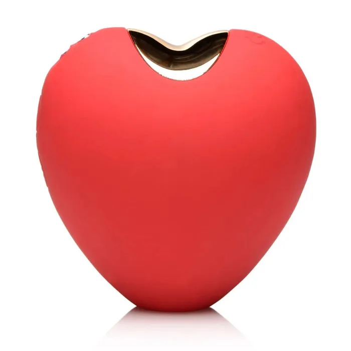 Vibrators XR Brands inmi Shegasm 10x Heart Desire Silicone Suction Clit Stimulator Red Vibrators XR Brands inmi Shegasm 10x Heart Desire Silicone Suction Clit Stimulator Red
