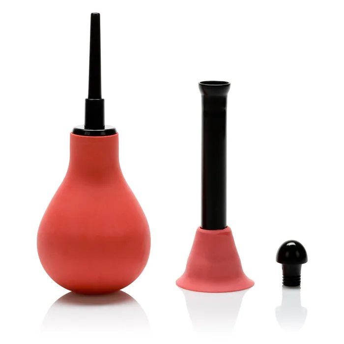Vulcanite Anal Douche With Attachement CalExotics Male Sex Toys