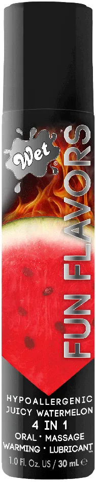 Wet Vibrators Wet Fun Flavors Juicy Watermelon 1 Fl Oz