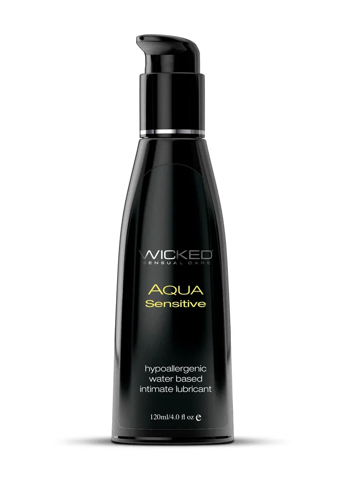 Wicked Sensual Care Lubricants Aqua Sensitive WaterBased Lubricant 4 Fl Oz