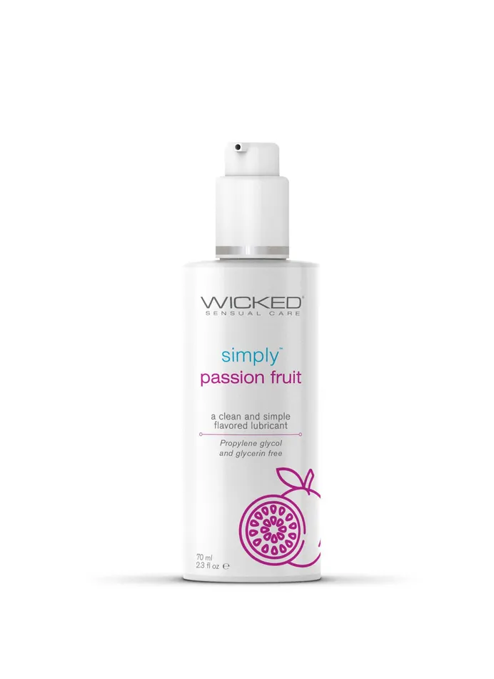 Wicked Sensual Care Vibrators Simply Aqua 23 Oz Passion Fruit