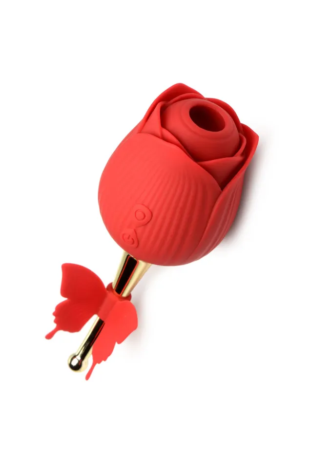 XR Brands inmi Vibrators Bloomgasm Flutter Rose Sucking Rose With Butterfly Teaser Red XR Brands inmi Vibrators Bloomgasm Flutter Rose Sucking Rose With Butterfly Teaser Red